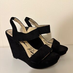 American Rag size 5.5 black wedge. Worn 2-3 times total.